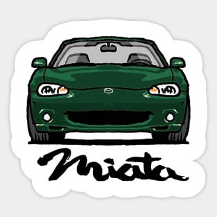 MX5 Miata NB Dark Green Sticker